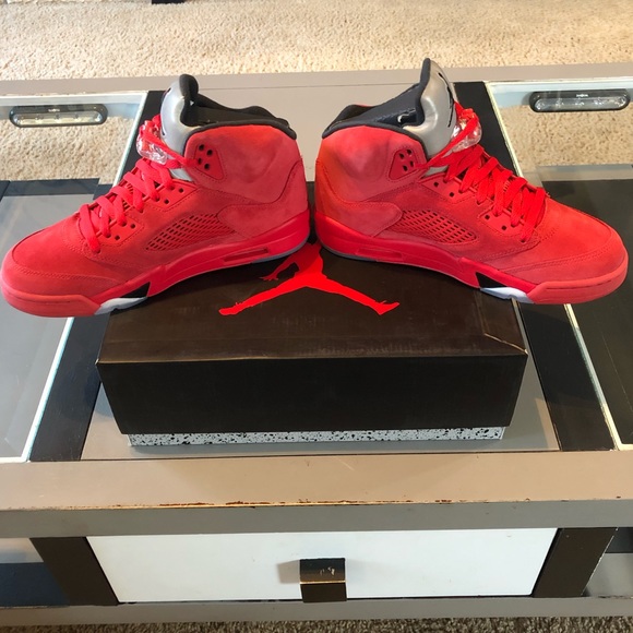2017 NIKE AIR JORDAN V 5 RETRO UNIVERSITY RED 8.5 - Picture 6 of 14